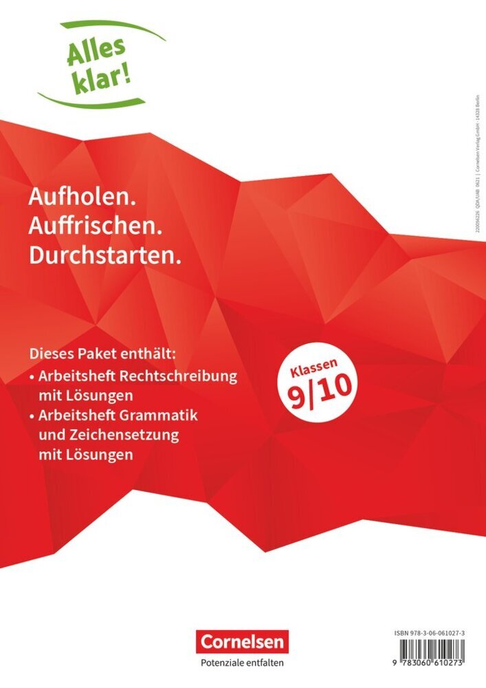 Alles klar! - Deutsch - Sekundarstufe I - 9./10. Schuljahr