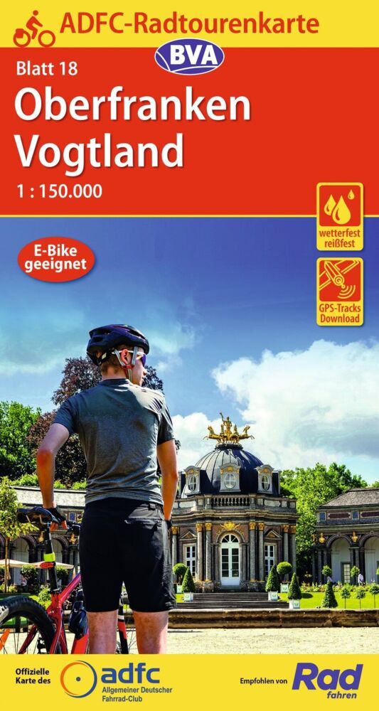 BVA ADFC Radtourenkarte Oberfranken /Vogtland 1:150.000