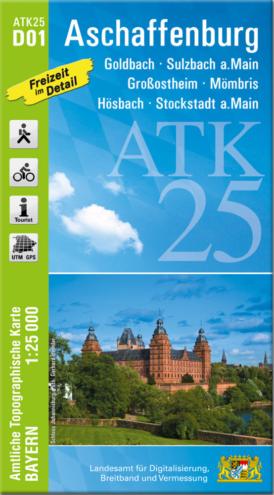 ATK25-D01 Aschaffenburg (Amtliche Topographische Karte 1:25000) (Breitband Und Vermessung, Bayern Landesamt Für Digitalisierung)