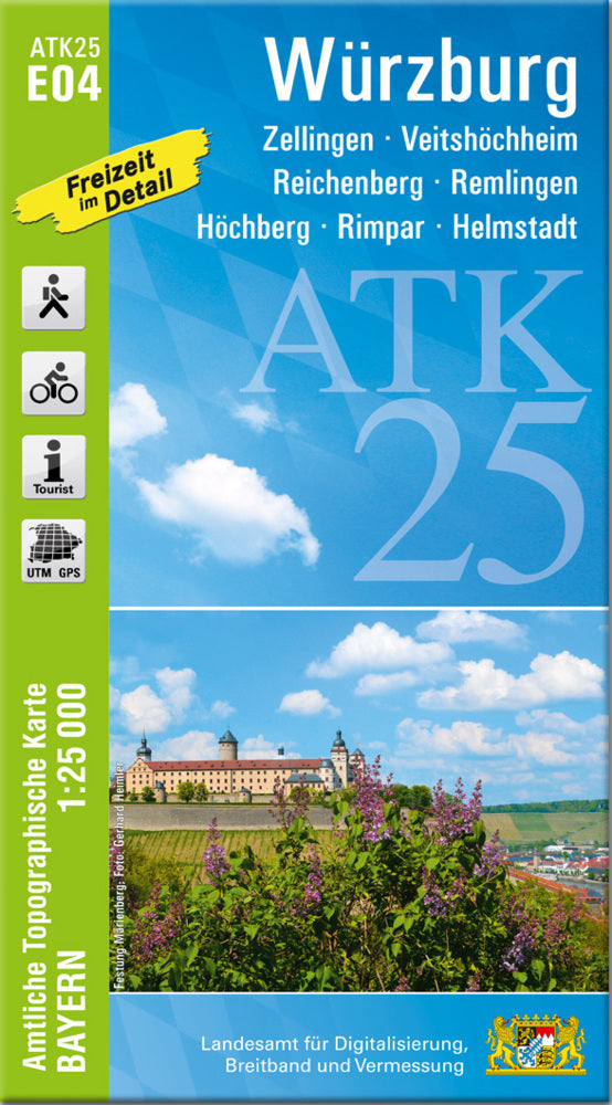 ATK25-E04 Würzburg (Amtliche Topographische Karte 1:25000) (Breitband Und Vermessung, Bayern Landesamt Für Digitalisierung)