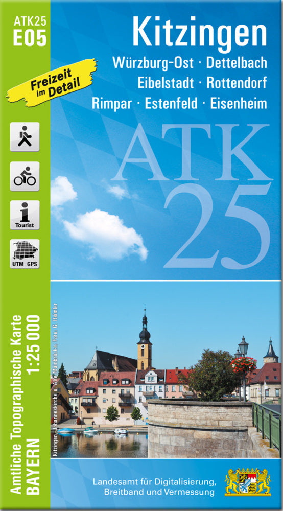 ATK25-E05 Kitzingen (Amtliche Topographische Karte 1:25000) (Breitband Und Vermessung, Bayern Landesamt Für Digitalisierung)
