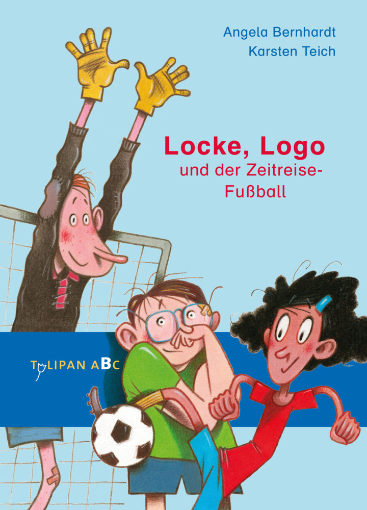 Locke, Logo und der Zeitreise-Fußball (Angela Bernhardt)