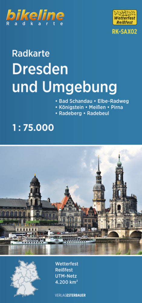 Radkarte Dresden und Umgebung (RK-SAX02) (Esterbauer Verlag)