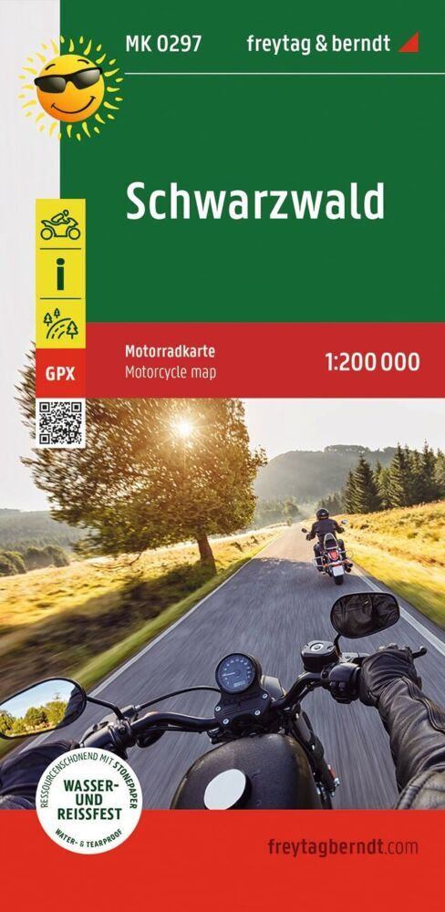 freytag & berndt Motorradkarte Schwarzwald 1:200.000