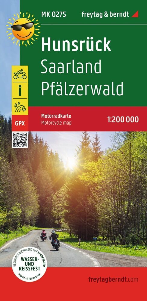 freytag & berndt Motorradkarte Hunsrück 1:200.000