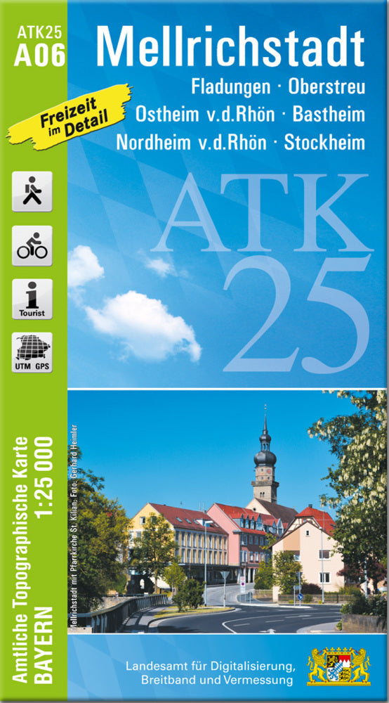 ATK25-A06 Mellrichstadt (Amtliche Topographische Karte 1:25000) (Breitband Und Vermessung, Bayern Landesamt Für Digitalisierung)