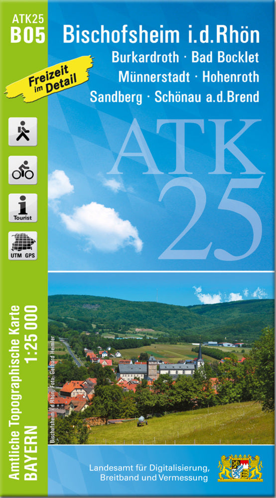 ATK25-B05 Bischofsheim i.d.Rhön (Amtliche Topographische Karte 1:25000) (Breitband Und Vermessung, Bayern Landesamt Für Digitalisierung)