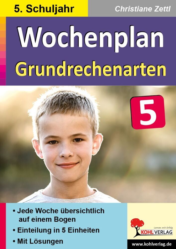 Wochenplan Grundrechenarten / Klasse 5 (Christiane Zettl)