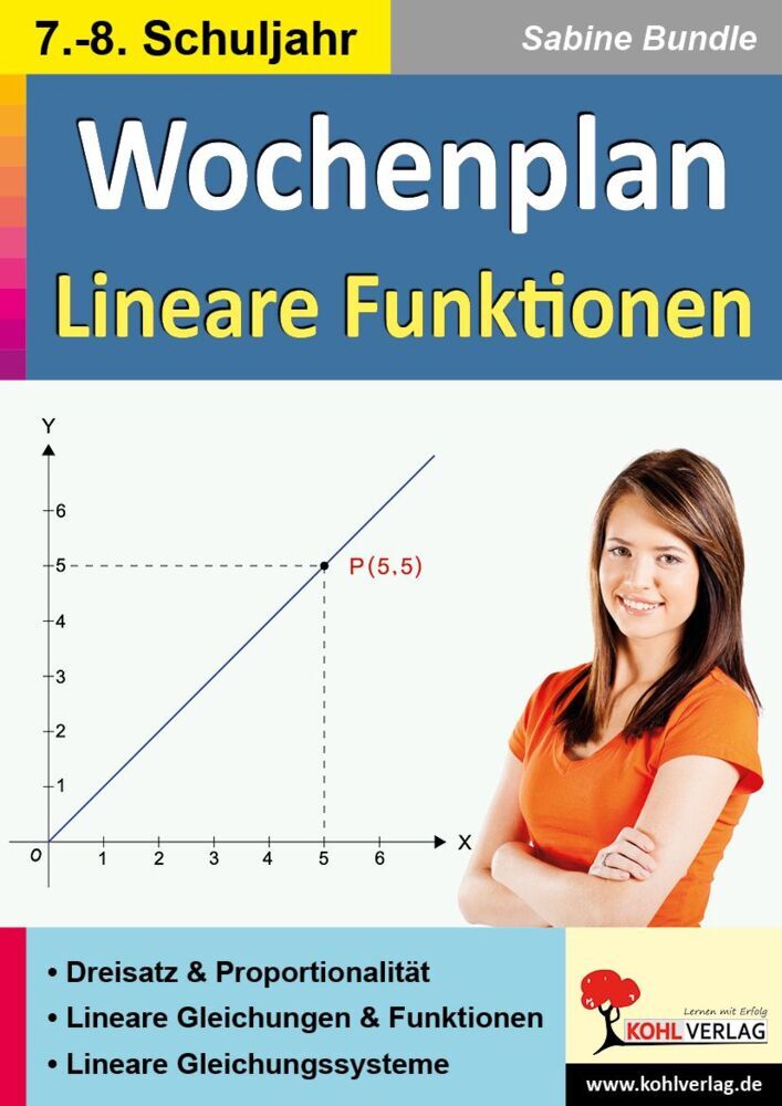 Wochenplan Lineare Funktionen / Klasse 7-8 (Sabine Bundle)