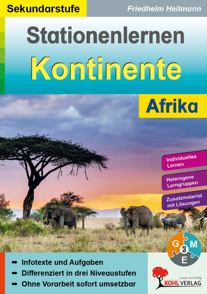 Stationenlernen Kontinente / Afrika (Friedhelm Heitmann)