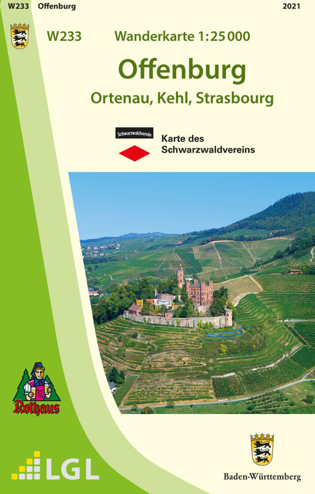 W233 Wanderkarte 1:25 000 Offenburg (Lgl)