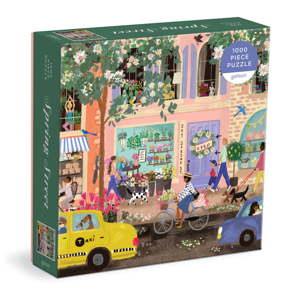 Spring Street 1000 Piece Puzzle In a Square box (Galison)