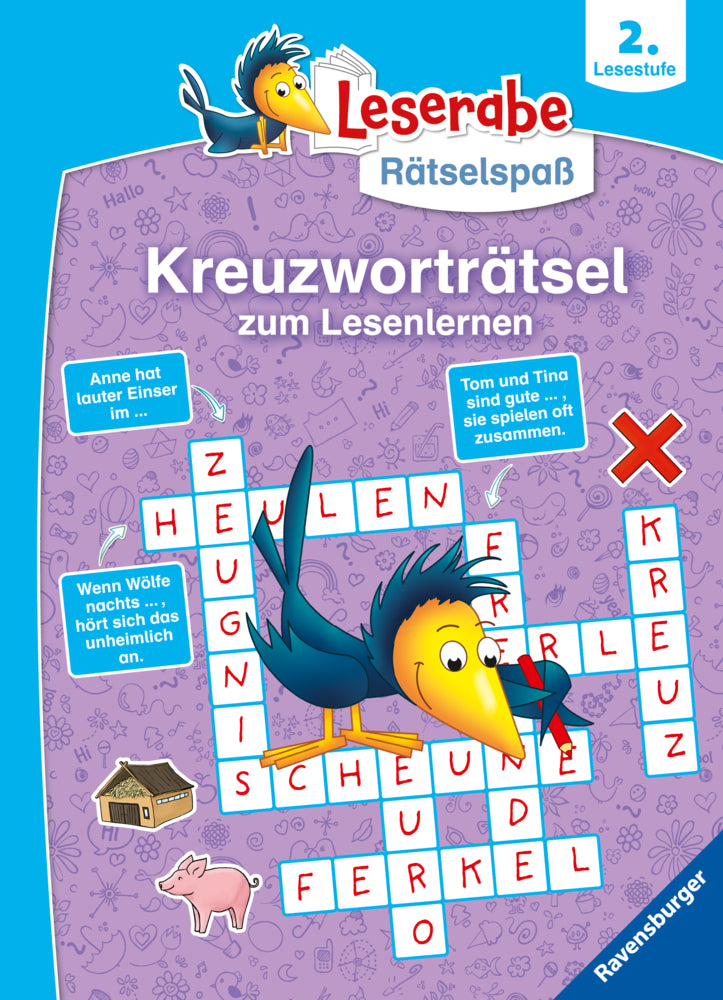 Leserabe Rätselspaß - Kreuzworträtsel zum Lesenlernen (2. Lesestufe) (Martine Richter)