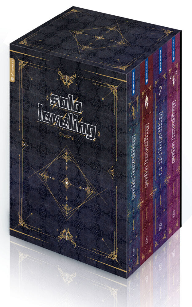 Solo Leveling Roman 01 - 04 mit Box, m. 1 Beilage (Chugong)