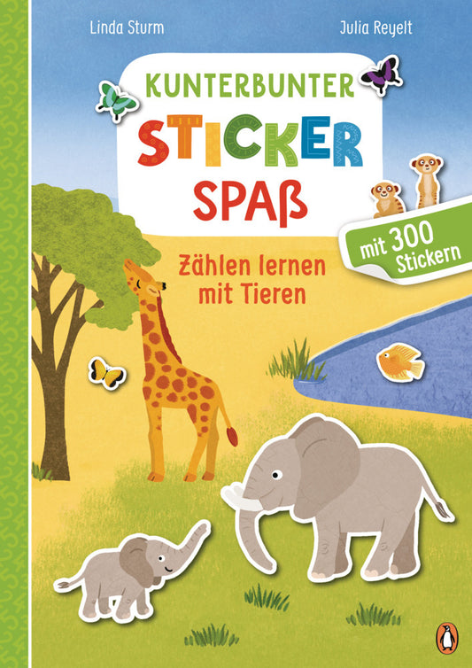 Kunterbunter Stickerspaß - Zählen lernen mit Tieren (Linda Sturm)
