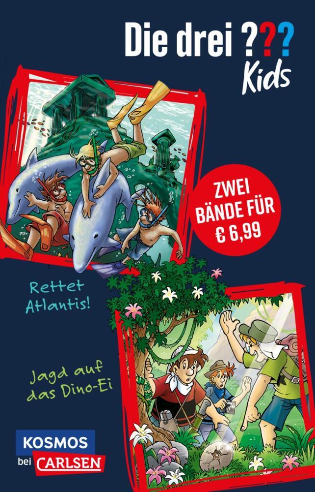 Die drei ??? Kids: Doppelband mit Rettet Atlantis! und Jagd auf das Dino-Ei (Ulf Blanck)