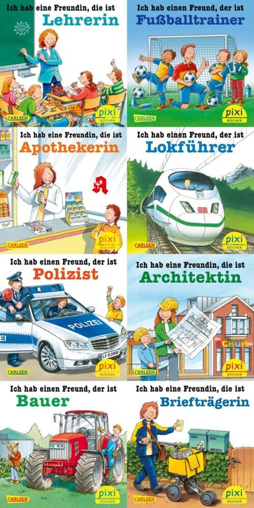 Pixi-8er-Set 281: Tolle Berufe bei Pixi (8x1 Exemplar), 8 Teile (Diverse)