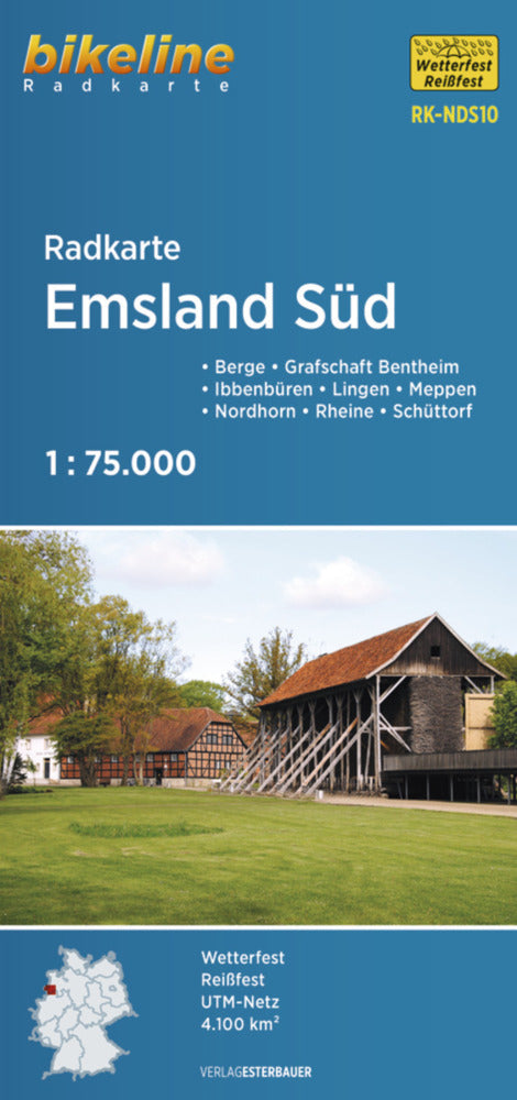 Radkarte Emsland Süd (RK-NDS10) (Esterbauer Verlag)