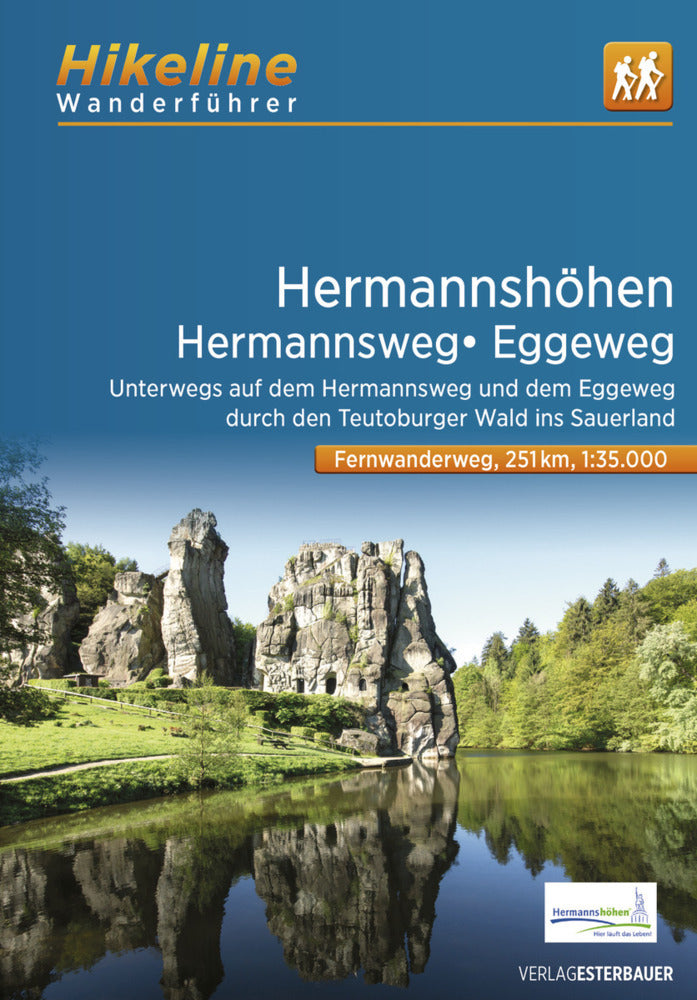 Fernwanderweg Hermannshöhen - Hermannsweg - Eggeweg (Esterbauer Verlag)