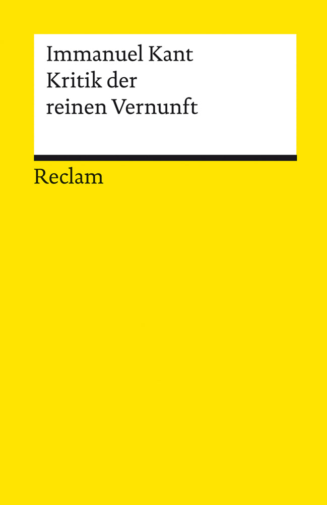 Kritik der reinen Vernunft (Immanuel Kant)
