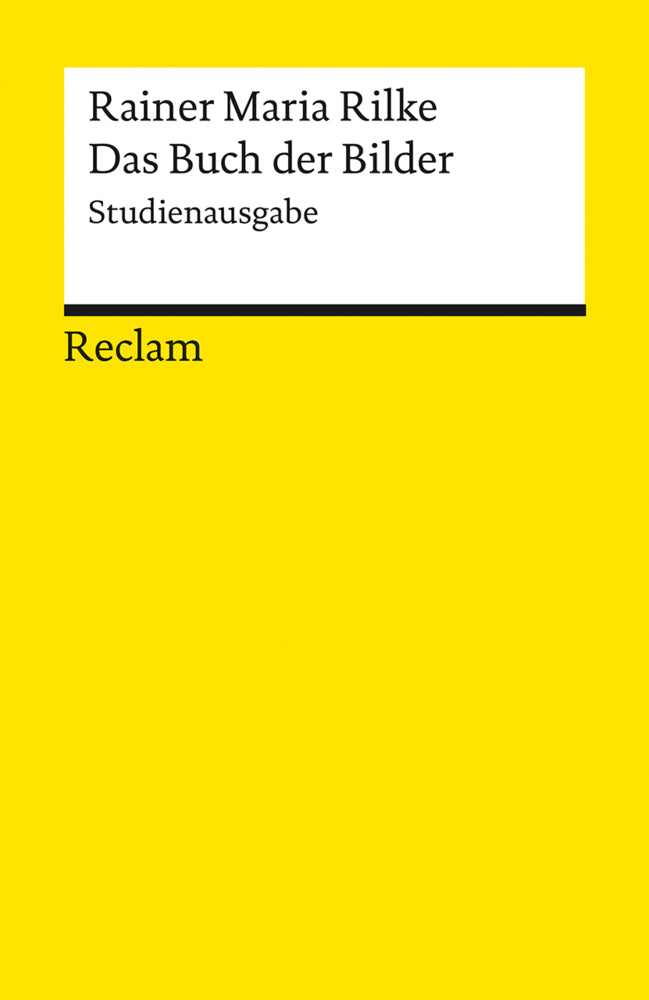 Das Buch der Bilder. Studienausgabe (Rainer Maria Rilke)