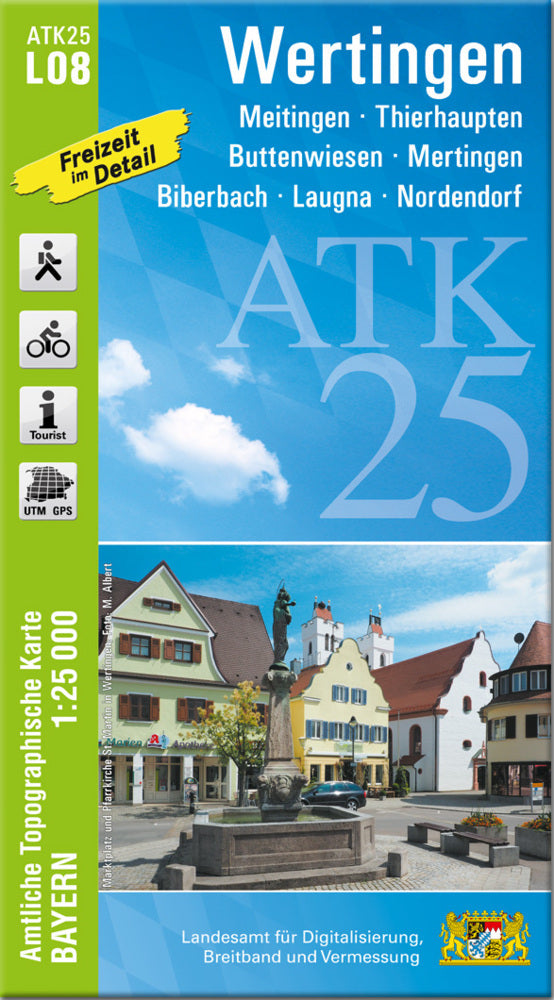 ATK25-L08 Wertingen (Amtliche Topographische Karte 1:25000) (Breitband Und Vermessung, Bayern Landesamt Für Digitalisierung)