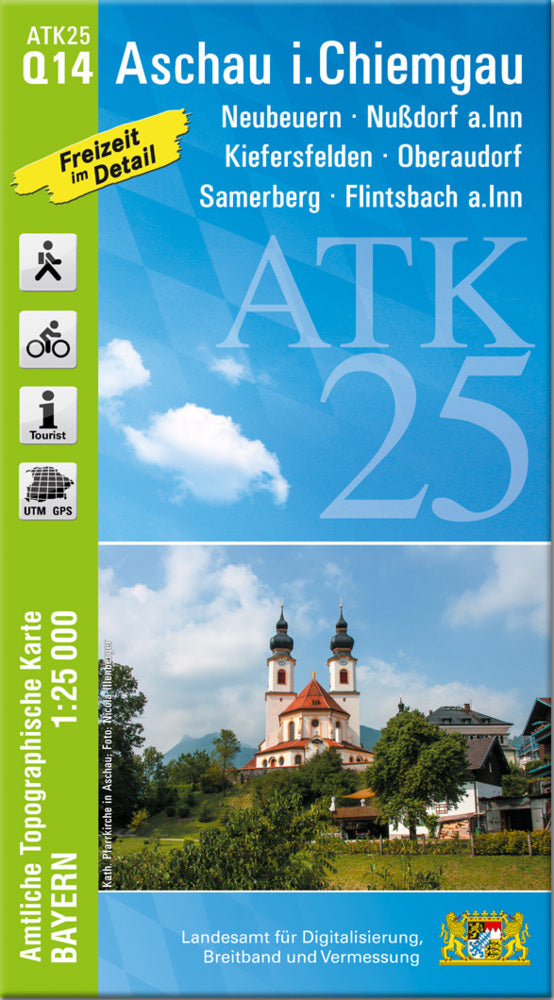 ATK25-Q14 Aschau i.Chiemgau (Amtliche Topographische Karte 1:25000) (Breitband Und Vermessung, Bayern Landesamt Für Digitalisierung)