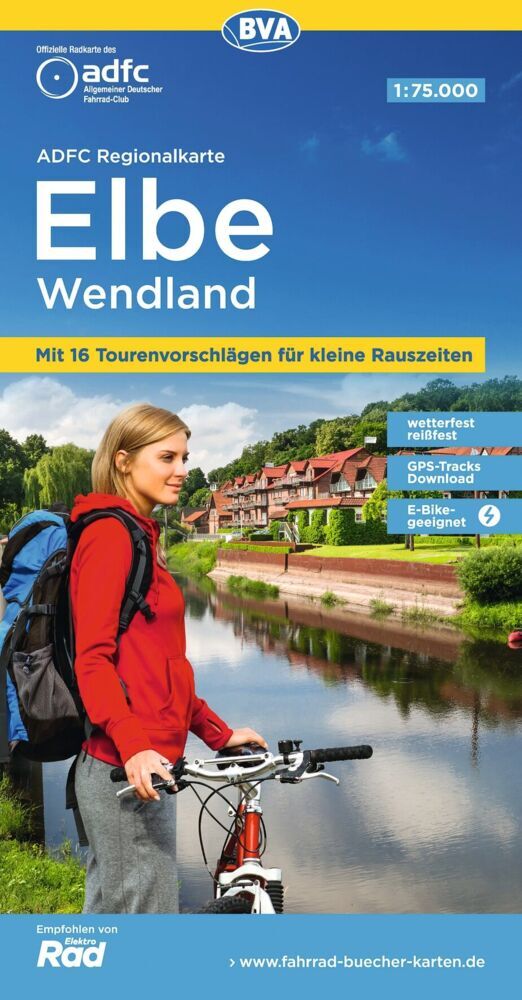 BVA ADFC Regionalkarte Elbe Wendland 1:75.000