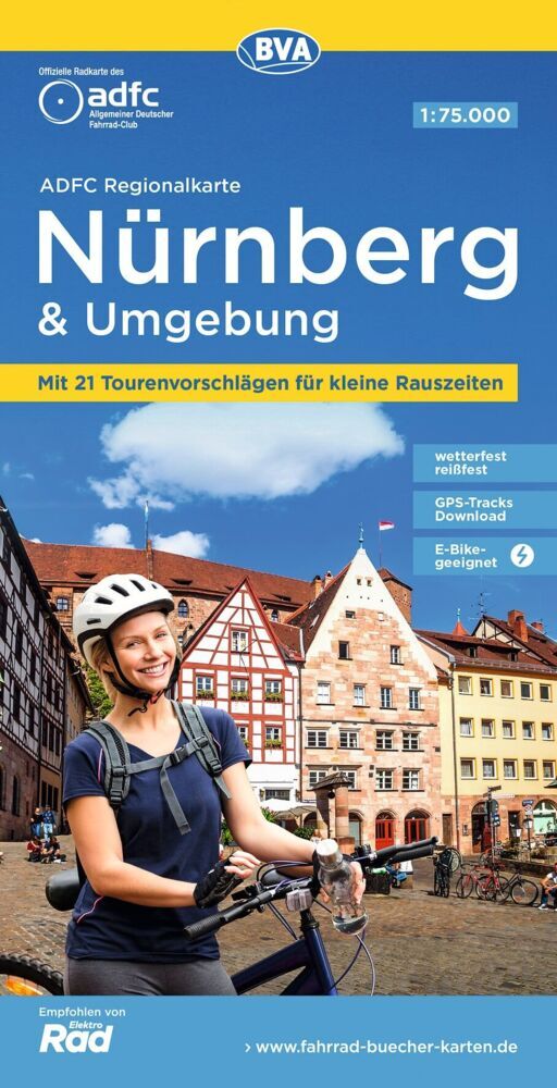 BVA ADFC Regionalkarte Nürnberg & Umgebung 1:75.000