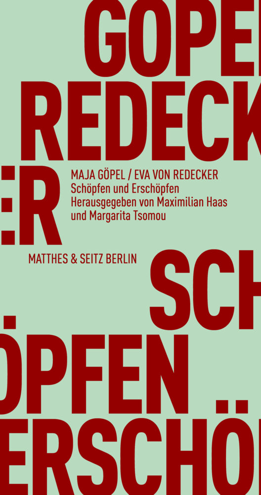 Schöpfen und Erschöpfen (Maja Göpel)