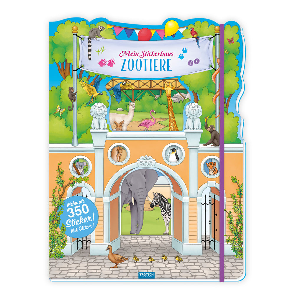 Trötsch Stickerbuch Mein Stickerhaus Zootiere (Trötsch Verlag)