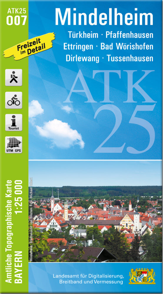 ATK25-O07 Mindelheim (Amtliche Topographische Karte 1:25000) (Breitband Und Vermessung, Bayern Landesamt Für Digitalisierung)