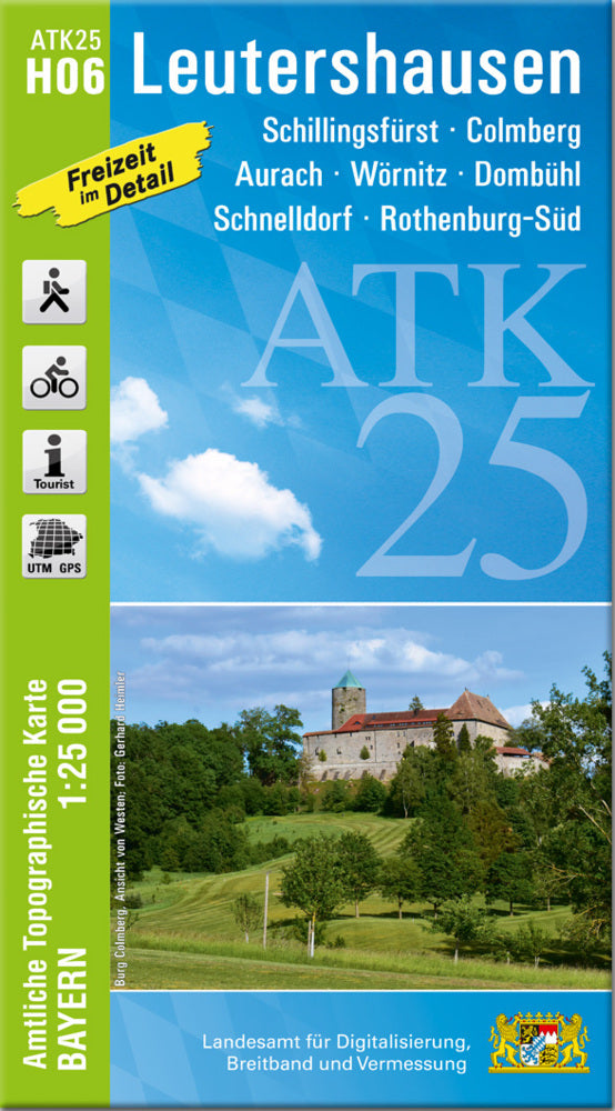 ATK25-H06 Leutershausen (Amtliche Topographische Karte 1:25000) (Breitband Und Vermessung, Bayern Landesamt Für Digitalisierung)
