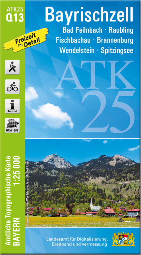 ATK25-Q13 Bayrischzell (Amtliche Topographische Karte 1:25000) (Breitband Und Vermessung, Bayern Landesamt Für Digitalisierung)