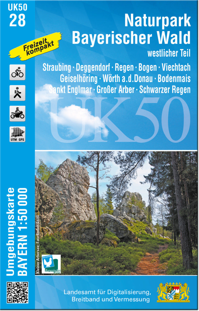 UK50-28 Naturpark Bayerischer Wald - westlicher Teil (Breitband Und Vermessung, Bayern Landesamt Für Digitalisierung)