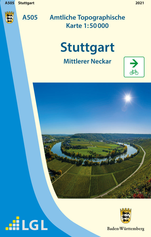A505 Amtliche Topographische Karte 1:50 000 Stuttgart (Lgl)