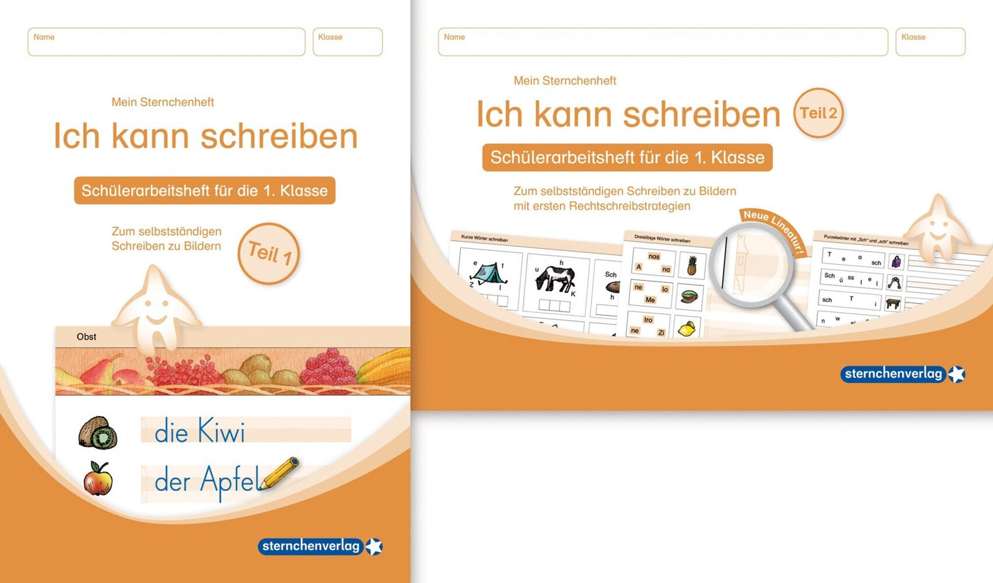 Ich kann schreiben Teil 1 und 2 im Set - Schülerarbeitshefte für die 1. Klasse (Sternchenverlag Gmbh)