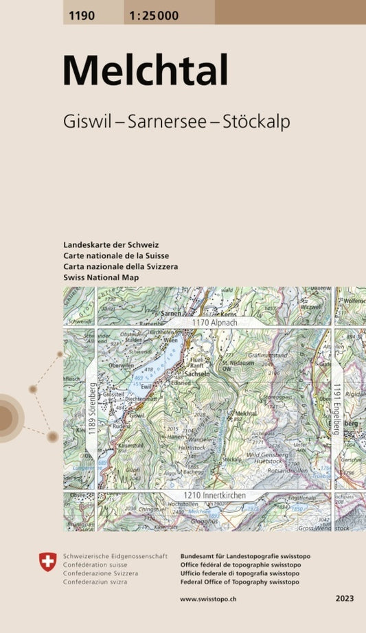 1190 Melchtal (Bundesamt Für Landestopografie Swisstopo)