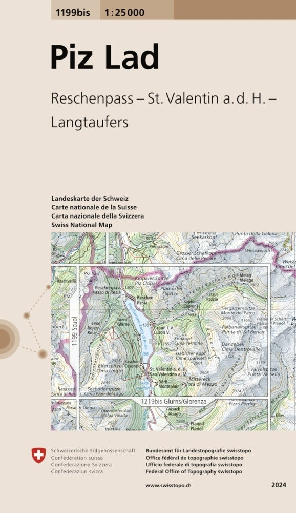 1199bis Piz Lad (Bundesamt Für Landestopografie Swisstopo)