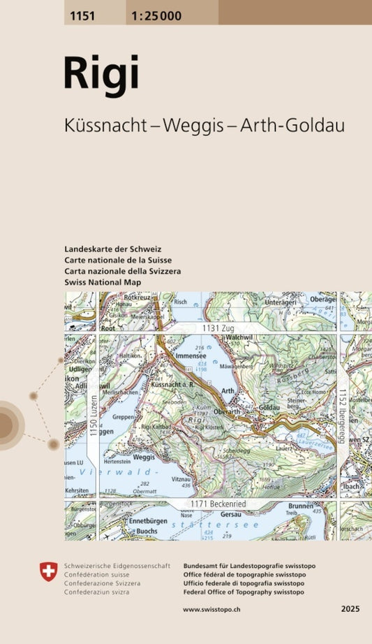 1151 Rigi (Bundesamt Für Landestopografie Swisstopo)