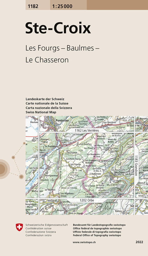 1182 Ste-Croix (Bundesamt Für Landestopografie Swisstopo)