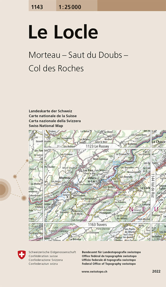 1143 Le Locle (Bundesamt Für Landestopografie Swisstopo)