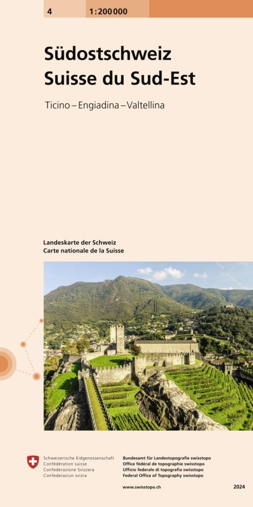 4 Landeskarte 1:200 000 (Bundesamt Für Landestopografie Swisstopo)
