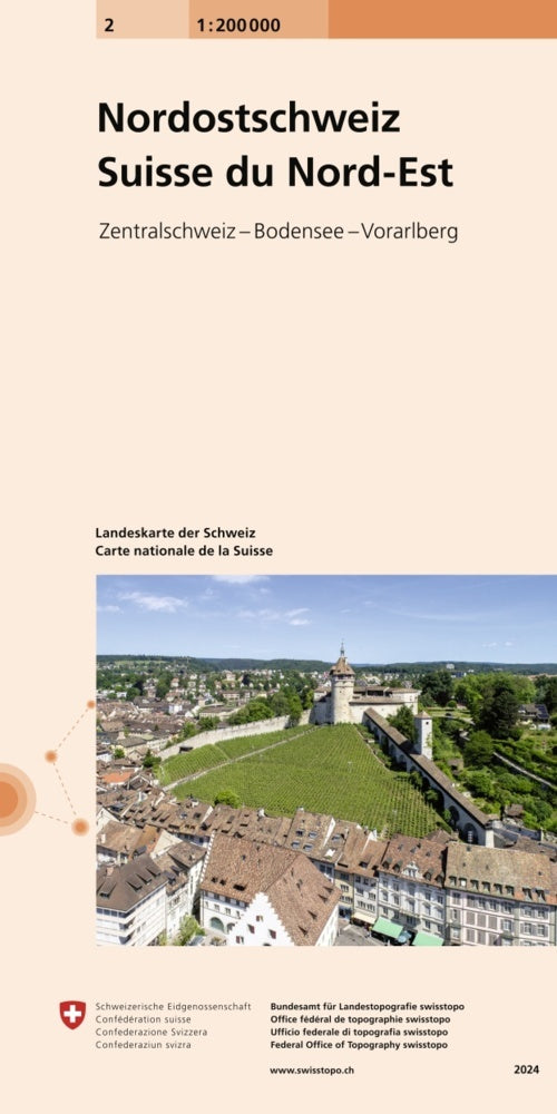 2 Landeskarte 1:200 000 (Bundesamt Für Landestopografie Swisstopo)
