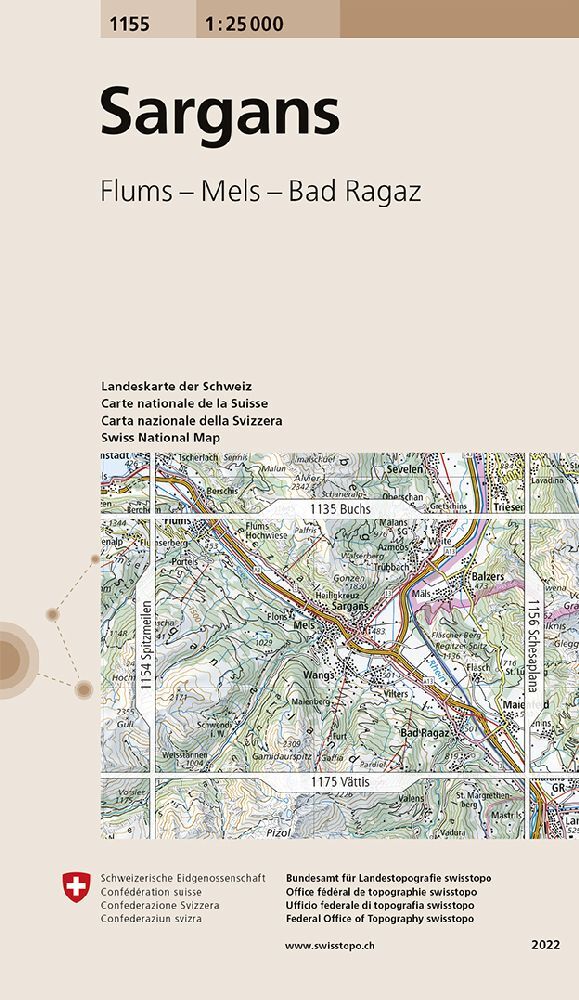 1155 Sargans (Bundesamt Für Landestopografie Swisstopo)