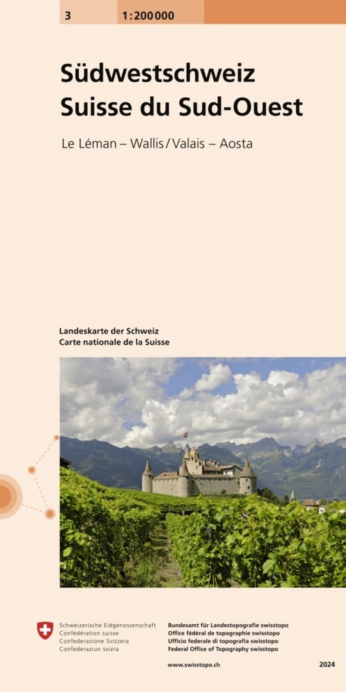 3 Landeskarte 1:200 000 (Bundesamt Für Landestopografie Swisstopo)