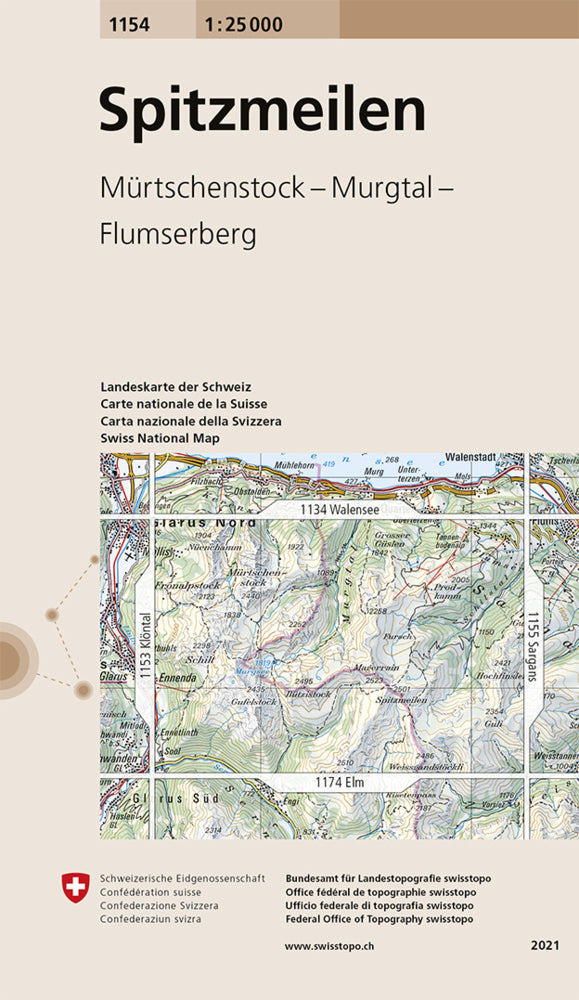 1154 Spitzmeilen (Bundesamt Für Landestopografie Swisstopo)