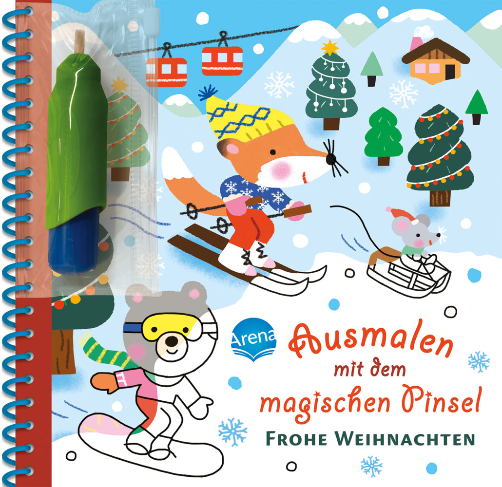 Ausmalen mit dem magischen Pinsel. Frohe Weihnachten (Mélisande Luthringer)