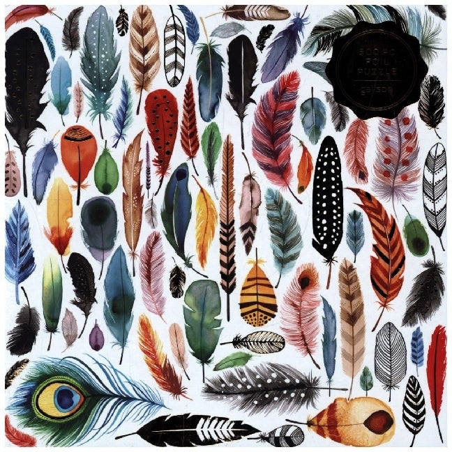 Feathers 500 Piece Foil Puzzle (Sarah Mcmenemy)