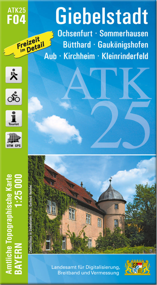 ATK25-F04 Giebelstadt (Amtliche Topographische Karte 1:25000) (Breitband Und Vermessung, Bayern Landesamt Für Digitalisierung)